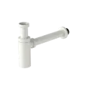 40MM ROUND BOTTLE TRAP MATTE WHITE 