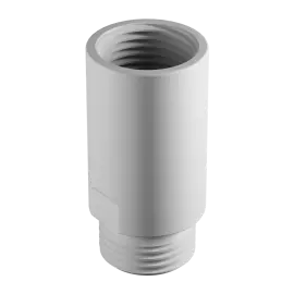 DUAL CHECK VALVE MALE X FEMALE G1/2 MATTE WHITE 