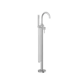 MECCA CHROME ROUND FREESTANDING MIXER WITH HAND SHOWER