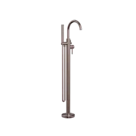 MECCA BRUSHED BRONZE ROUND FREESTANDING MIXER WITH HAND SHOWER