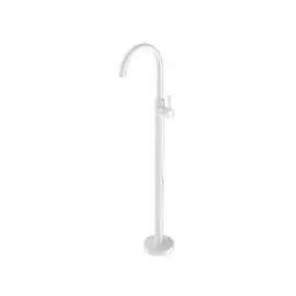MECCA MATTE WHITE FREESTANDING BATH MIXER