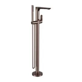 BIANCA BRUSHED BRONZE FREESTANDING BATH MIXER WITH HAND SHOWER