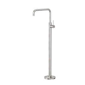 MECCA BRUSHED NICKEL FREESTANDING BATH MIXER SQUARE SHAPE