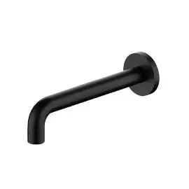 X PLUS WALL BASIN SET SPOUT ONLY 215MM MATTE BLACK 