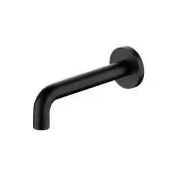 X PLUS WALL BASIN SET SPOUT ONLY 180MM MATTE BLACK 