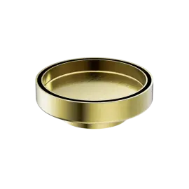 130MM ROUND TILE INSERT FLOOR WASTE 80MM OUTLET BRUSHED GOLD 