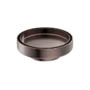 130MM ROUND TILE INSERT FLOOR WASTE 80MM OUTLET BRUSHED BRONZE 