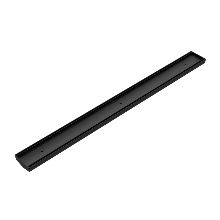 Tile Insert V Channel Floor Grate 50MM Outlet Without Outlet And Hole Saw- Matte Black