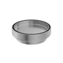 130MM ROUND TILE INSERT FLOOR WASTE 100MM OUTLET GUN METAL 