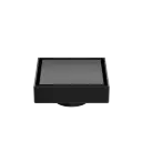 100MM SQUARE TILE INSERT FLOOR WASTE 50MM OUTLET MATTE BLACK 