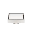 100MM SQUARE TILE INSERT FLOOR WASTE 50MM OUTLET BRUSHED NICKEL 