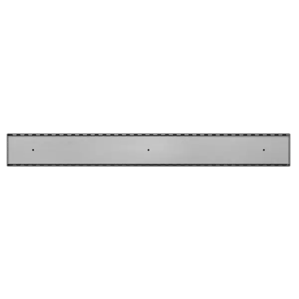 Tile Insert V Channel Floor Grate 80mm Outlet With Hole Saw Gun Metal