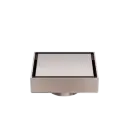 100MM SQUARE TILE INSERT FLOOR WASTE 50MM OUTLET BRUSHED BRONZE 