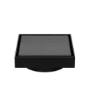 130MM SQUARE TILE INSERT FLOOR WASTE 100MM OUTLET MATTE BLACK 
