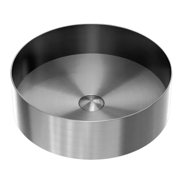 Opal Round 400mm Stainless Steel Basin Brushed Graphite