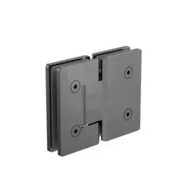 180 DEGREE GLASS TO GLASS SHOWER HINGE 10MM GLASS GUN METAL 