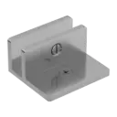 SHOWER F GUN METAL BRACKET GLASS 10MM