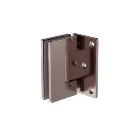 90 DEGREE GLASS TO WALL SHOWER HINGE 10MM GLASS BRUSHED BRONZE 