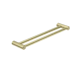 MECCA BRUSHED GOLD CARE 25MM DOUBLE TOWEL GRAB RAIL 600MM