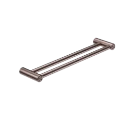 MECCA CARE BRUSHED BRONZE 25MM DOUBLE TOWEL GRAB RAIL 600MM