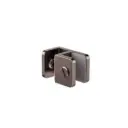 OVER-PANEL GLASS TO GLASS FITTING 10MM GLASS BRUSHED BRONZE 