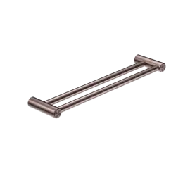 MECCA CARE BRUSHED BRONZE 25MM DOUBLE TOWEL GRAB RAIL 900MM