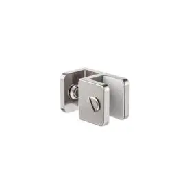 OVER-PANEL GLASS TO GLASS FITTING 10MM GLASS BRUSHED NICKEL 