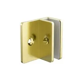 SHOWER F BRACKET 10MM GLASS BRUSHED GOLD 