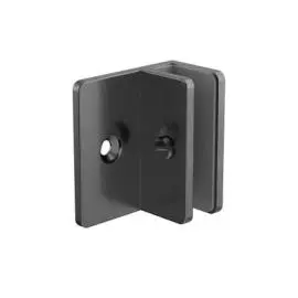 SHOWER F BRACKET 10MM GLASS GUN METAL 