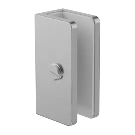 SHOWER U BRACKET 10MM GLASS GUN METAL 