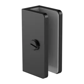 SHOWER U BRACKET 10MM GLASS MATTE BLACK 