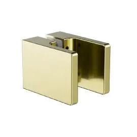 SQUARE SHOWER KNOB HANDLE BRUSHED GOLD 
