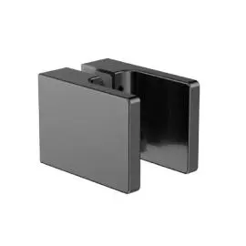 SQUARE SHOWER KNOB HANDLE GUN METAL 