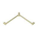 MECCA CARE 32MM WRAP AROUND CORNER GRAB RAIL 600X600MM BRUSHED GOLD 