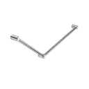 MECCA CARE 32MM DDA GRAB RAIL SET 45 DEGREE 750X900MM CHROME 