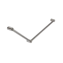 MECCA CARE 32MM DDA GRAB RAIL SET 45 DEGREE 750X900MM BRUSHED NICKEL 