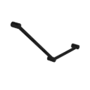 MECCA CARE 32MM AMBULANT TOILET GRAB RAIL 45 DEGREE 750x450MM MATTE BLACK 