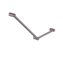 MECCA CARE 32MM AMBULANT TOILET GRAB RAIL 45 DEGREE 750x450MM BRUSHED BRONZE 