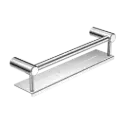 MECCA CARE CHROME 25MM GRAB RAIL WITH SHELF 300MM