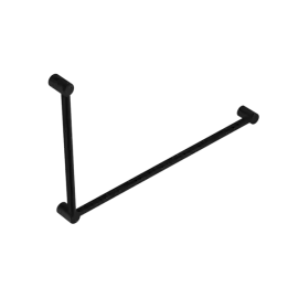 MECCA CARE 32MM DDA GRAB RAIL SET 90 DEGREE 600X1000MM MATTE BLACK 