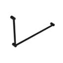 MECCA CARE 32MM DDA GRAB RAIL SET 90 DEGREE 600X1000MM MATTE BLACK 