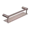 MECCA CARE BRUSHED BRONZE 25MM GRAB RAIL WITH SHELF 300MM