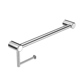 MECCA CARE CHROME 25MM TOILET ROLL RAIL 300MM