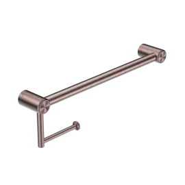 MECCA CARE BRUSHED BRONZE 25MM TOILET ROLL RAIL 300MM