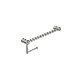 MECCA CARE BRUSHED NICKEL 25MM TOILET ROLL RAIL 450MM