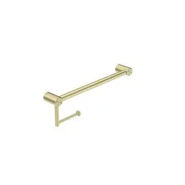 MECCA CARE BRUSHED GOLD 25MM TOILET ROLL RAIL 450MM