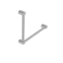 MECCA CARE 32MM AMBULANT TOILET GRAB RAIL 90 DEGREE 450x450MM GUN METAL 