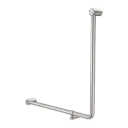 MECCA CARE 32MM 90 DEGREE BENT TUBE GRAB RAIL 750X750MM BRUSHED NICKEL 