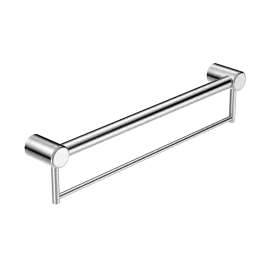 MECCA CARE CHROME 32MM GRAB RAIL WITH TOWEL HOLDER 300MM