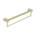 MECCA CARE BRUSHED GOLD 32MM GRAB RAIL WITH TOWEL HOLDER 300MM
